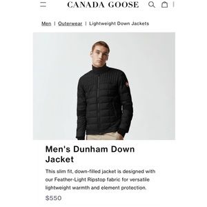 Canada goose down jacket. Canada goose men’s coat